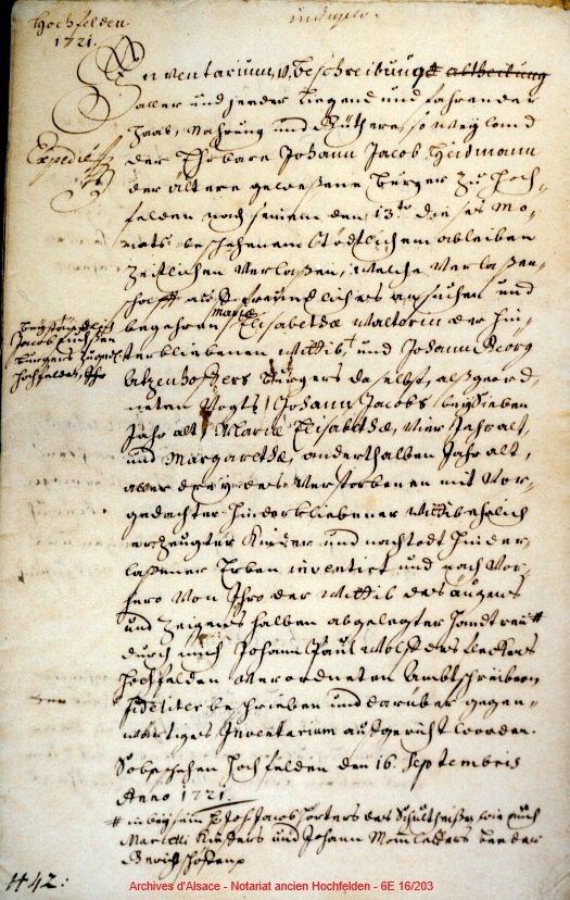 Extrait de document généalogique